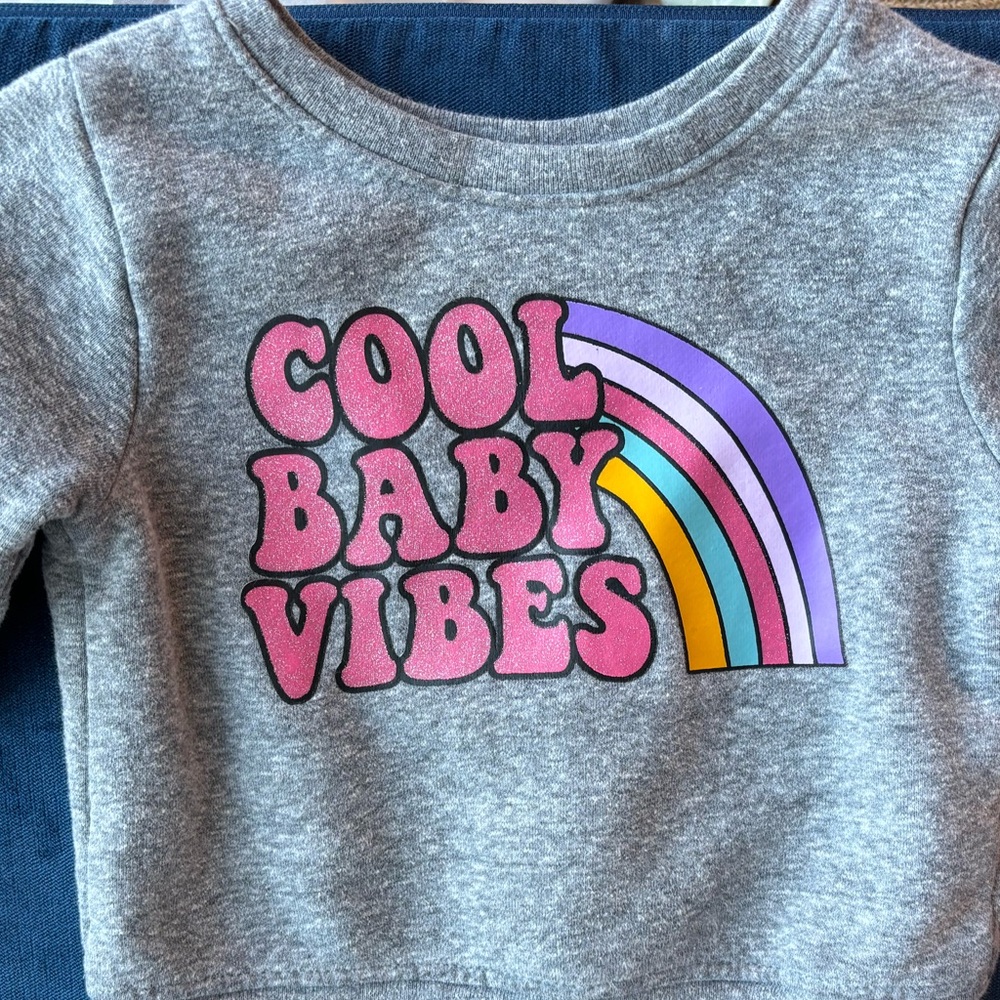 18 Month Sweatshirt Cool Baby Vibes Garanimals GUC